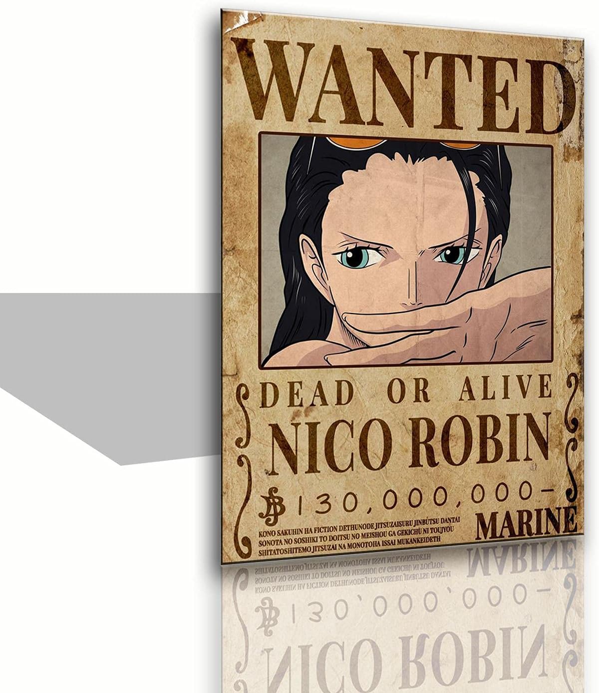 Buy Frameprints One Piece Wanted Anime Poster Canvas Art Poster And Wall Art Picture Print Modern Family Bedroom Decor Posters 24x36inch 60x90cm Framed Nico Robin Wanted Online In Vietnam B09b